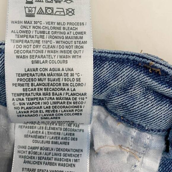 Guess Joanna’s MR Mini Skirt in Indigo Acid Skirt SZ S - Picture 9 of 11